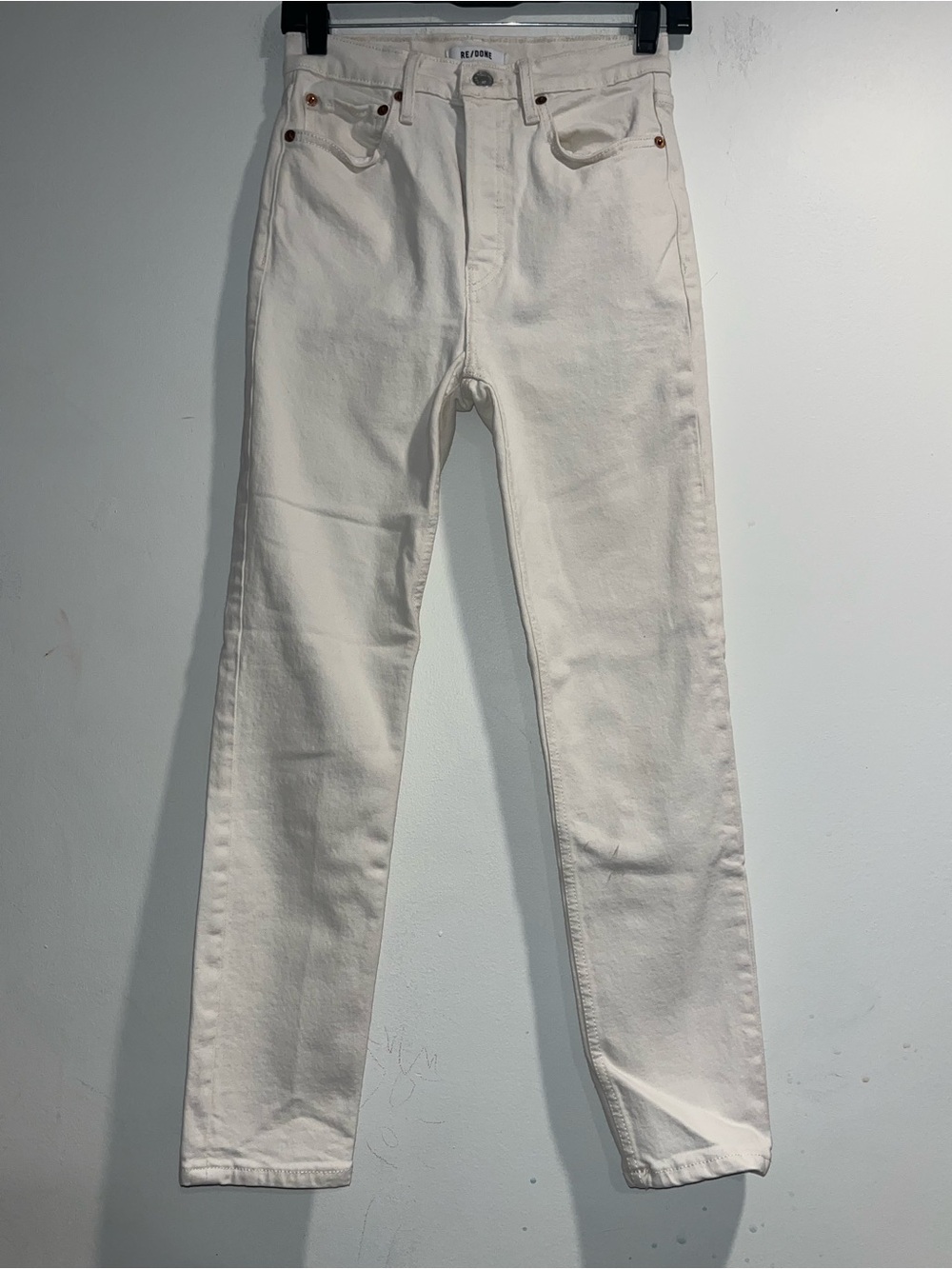 RE/DONE 90s high rise ankle crop in Vintage white (see description)